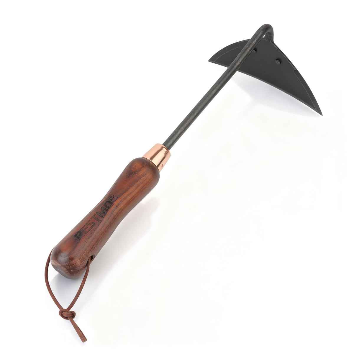 RESTMO Gardening Tools Set, 3-in-1, Carbon Steel, Wooden Handle, Brown
