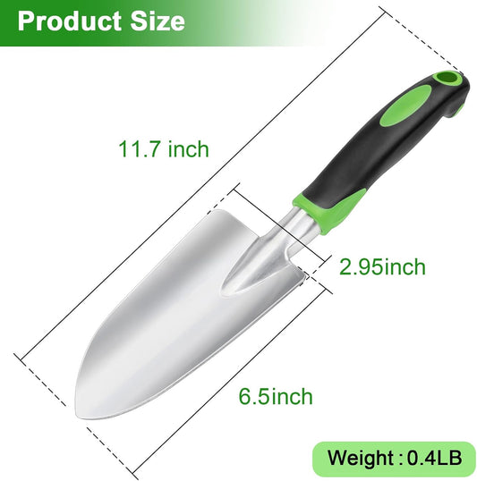 Garden Shovel Hand Trowel, Heavy Duty Hand Shovel, Green