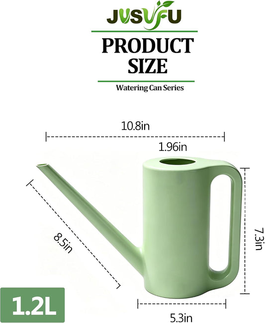 1.2L Watering Can for Indoor Plants,Long Spout (Light Greed)