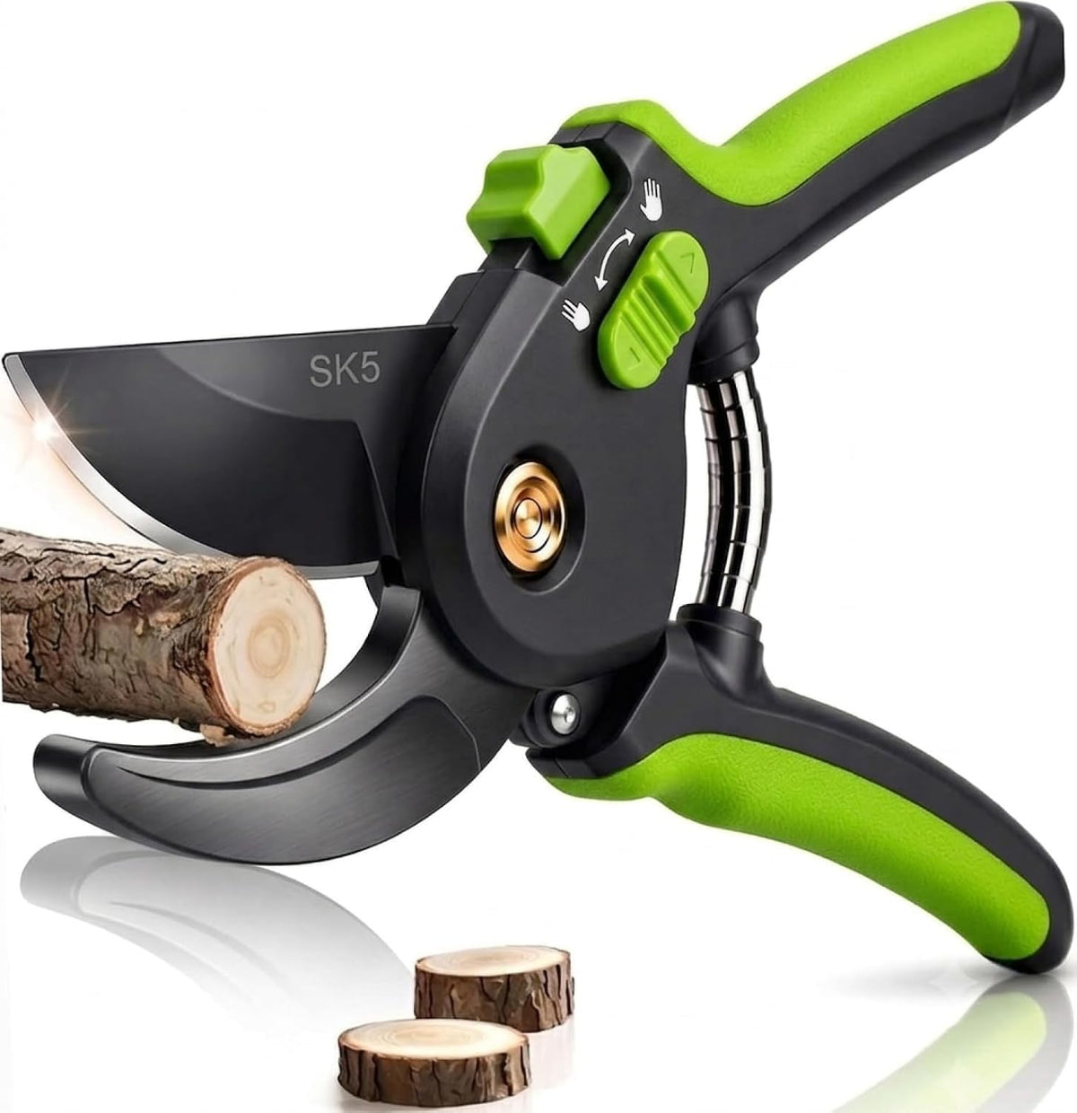 2-Pack Stainless Steel Gardening Scissors, Pruning Shears and Clippers for Gardening