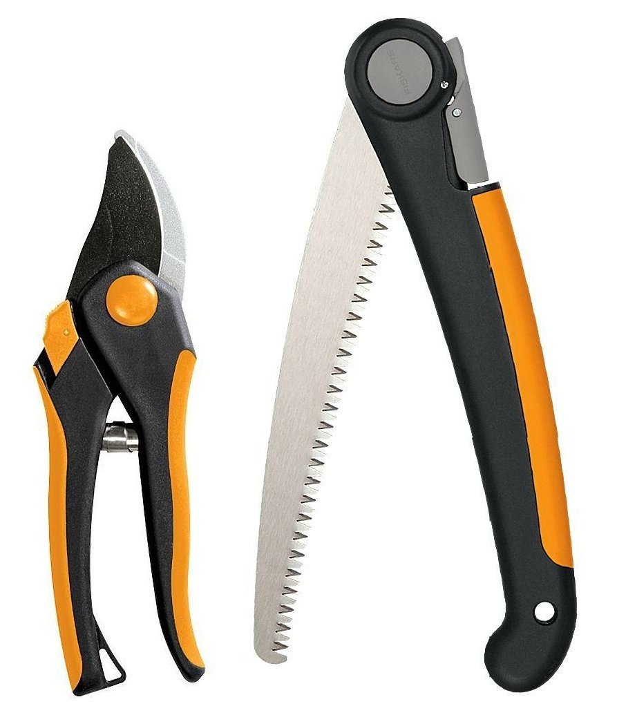 Fiskars SoftGrip Bypass Pruning Shears, 5/8” Cut Capacity Garden Clippers
