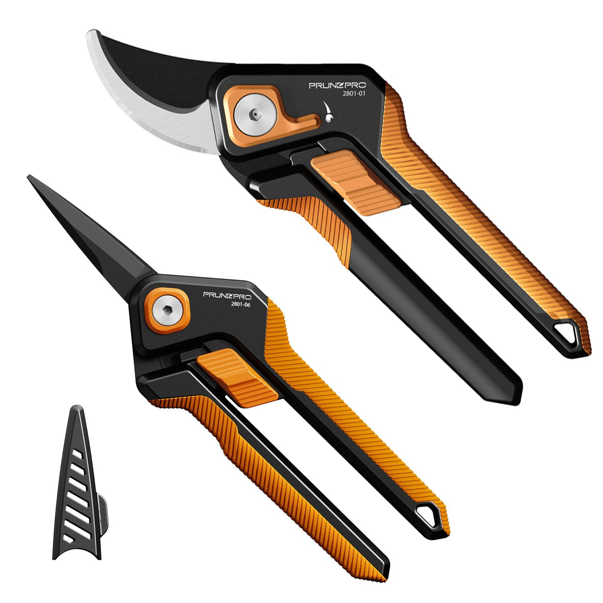 PrunePro® Pruning Shears Scissors Set Effortless Cut 1" Branches Clippers