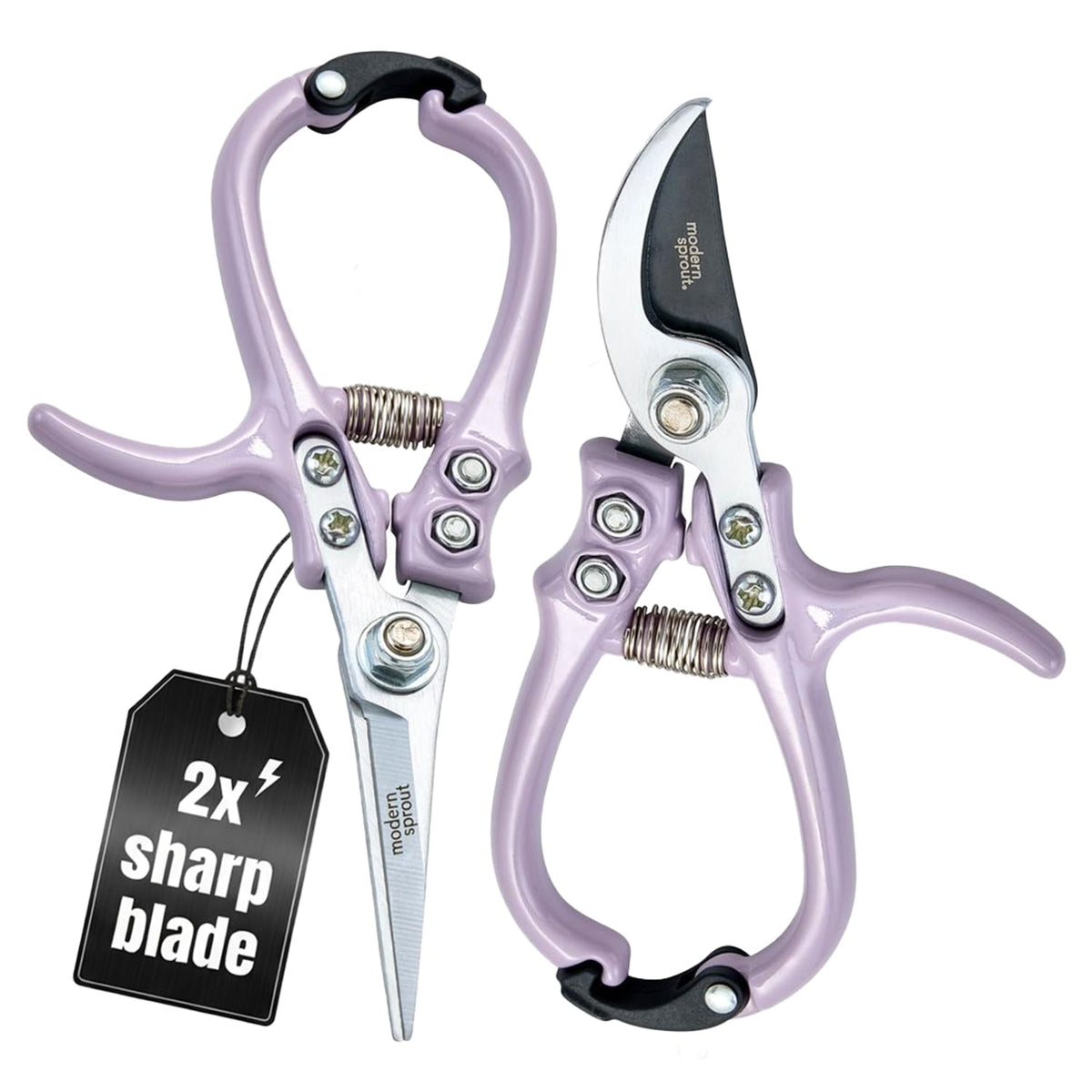 Modern Sprout Hand Pruners+Shears Set w/Blister - Gardening Tools - Sage
