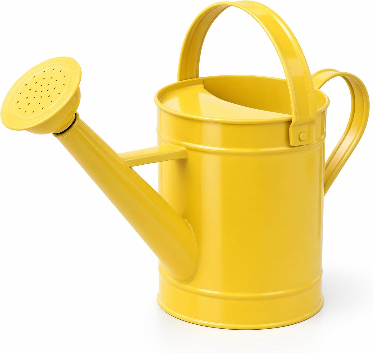 DUSVALLY Metal Watering Can, 55 oz Outdoor Plant Watering Can, Yellow