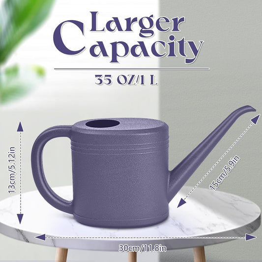 Grip Watering Can for Garden Indoor Plants Outdoor Plant House Flower - 1/4 Gallon - Purple