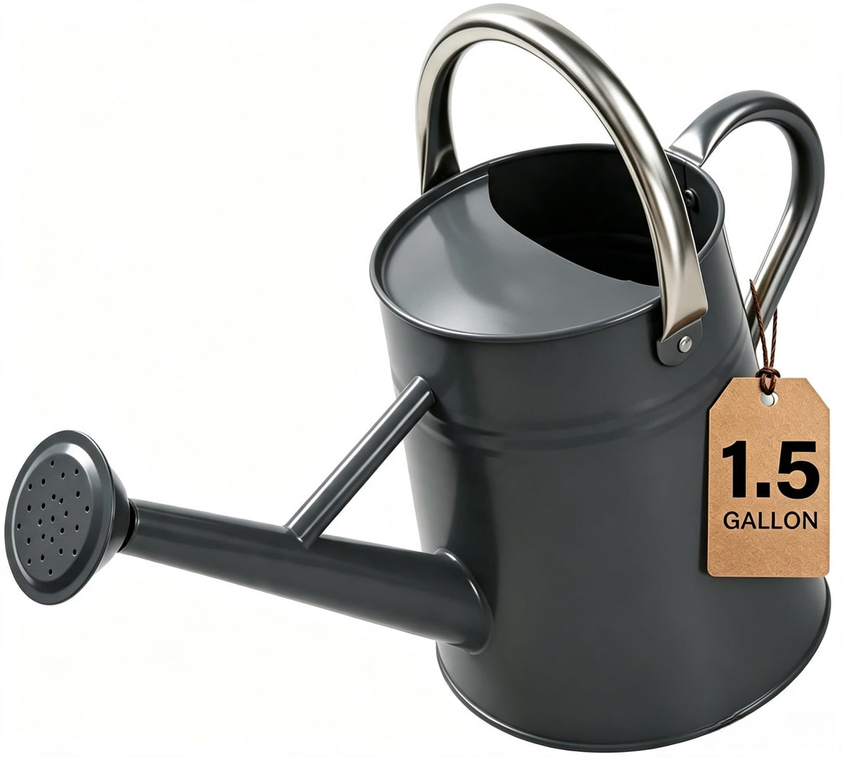 Watering Can for Outdoor&Indoor Plants,1.5 Gallon,Black