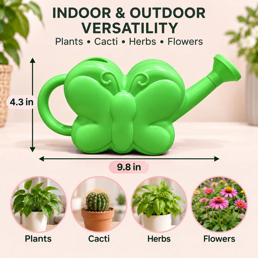 Small Watering Can, 1/4 Gallon,for Indoor Plants,Green