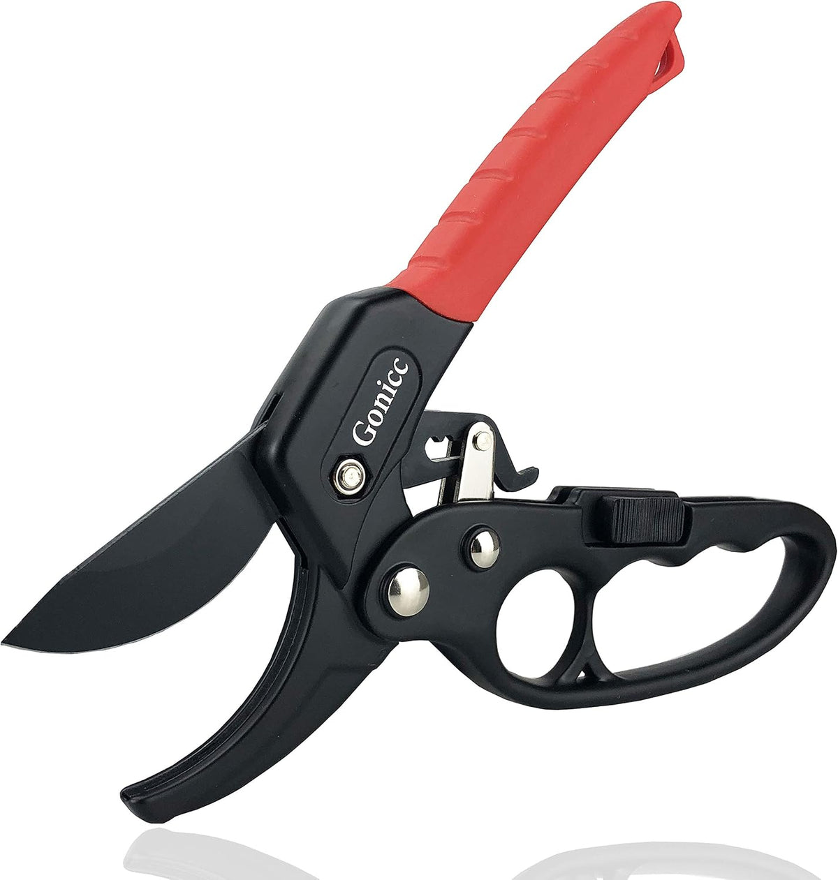 gonicc 8" Professional Ratchet Anvil Pruning Shears (GPPS-1011)