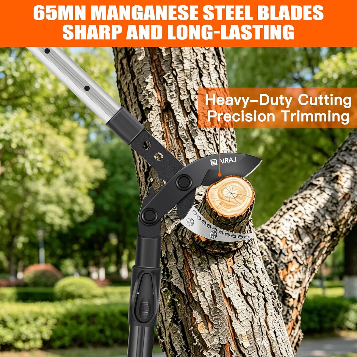 AIRAJ Anvil Loppers for Tree Trimmer Heavy Duty, 26-39'' Tree Branch Cutter