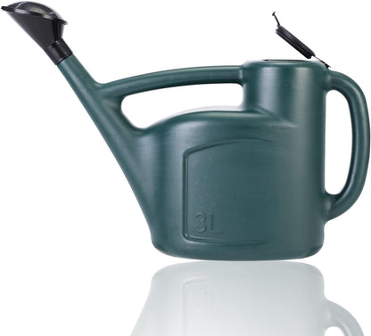 Small Watering Can for Indoor Plants with Lid & Long Spout, Drip-Free, 3L