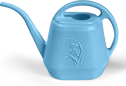 Watering Can - for Home Plant Garden - 1 Gallon Hand - Sky Blue