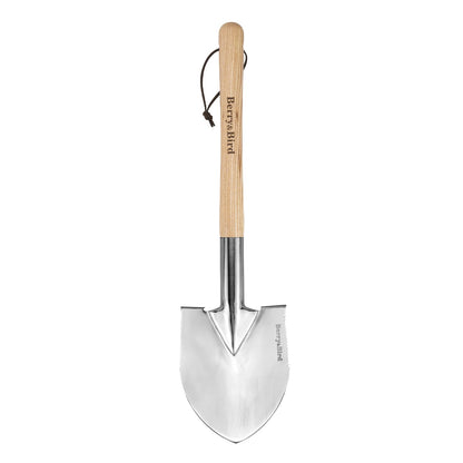 Stainless Steel Gardening Trowel, 23.43in Ash Wooden Long Handle