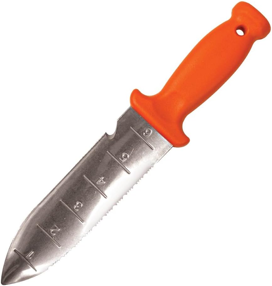 A.M. Leonard Deluxe Soil Knife & Leather Sheath � 6"" Stainless Steel Blade