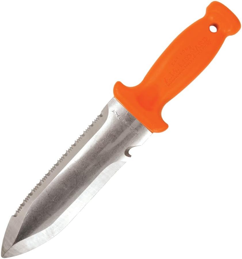 A.M. Leonard Deluxe Soil Knife & Leather Sheath � 6"" Stainless Steel Blade