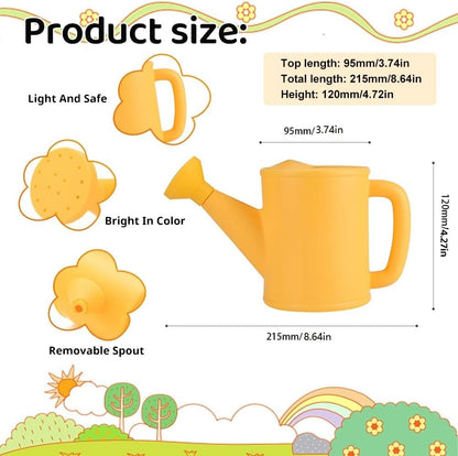 3 Pcs Watering Can Set, Small Plastic Beach Watering Can, 800ml