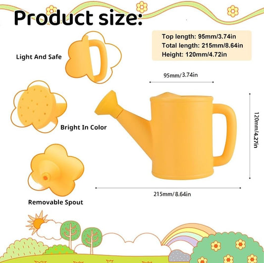3 Pcs Watering Can Set, Small Plastic Beach Watering Can, 800ml