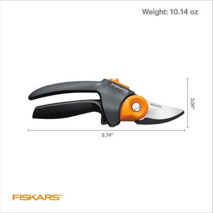 Fiskars PowerGear2 Bypass Pruning Shears, 3/4" Cut Capacity Garden Clippers