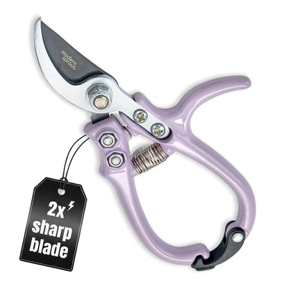 Modern Sprout Bypass Hand Pruners - Scissors - Gardening Tools - Ocean