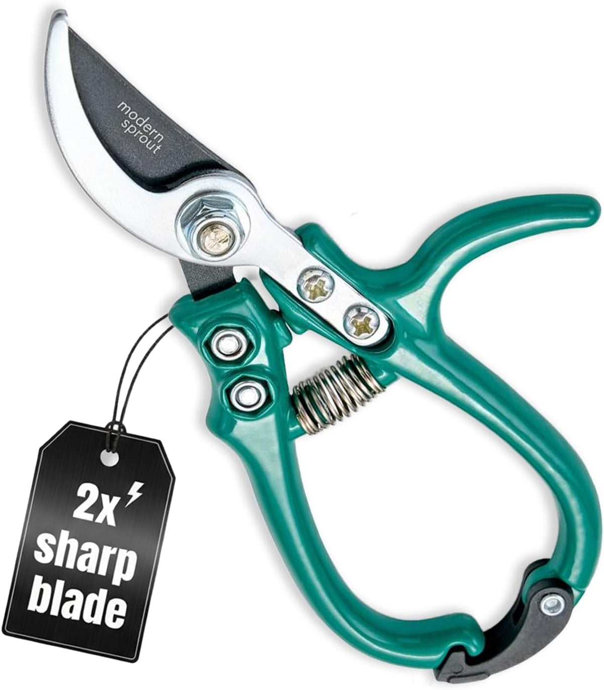 Modern Sprout Bypass Hand Pruners - Scissors - Gardening Tools - Ocean