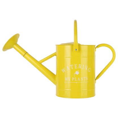 Garutom Galvanized Watering Can for Outdoor Indoor Plants, 1 Gallon Decorative Countryside Water Can with Removable Spout, Metal Watering Can for Indoor Plants and Garden Flower (Green)