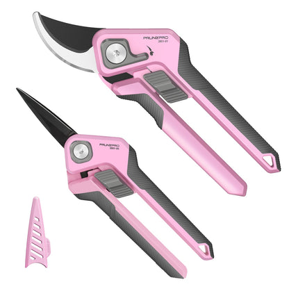 PrunePro® Pruning Shears Scissors Set Effortless Cut 1" Branches Clippers