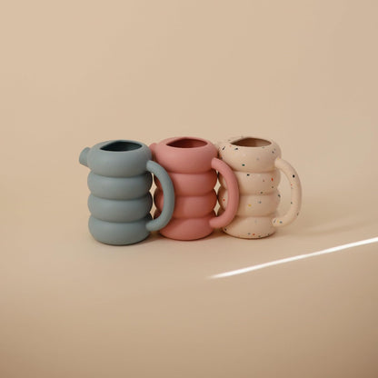 mushie Silicone Watering Can | Bath and Outdoor Play (French Blue)