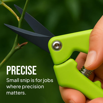 2-Pack Stainless Steel Gardening Scissors, Pruning Shears and Clippers for Gardening