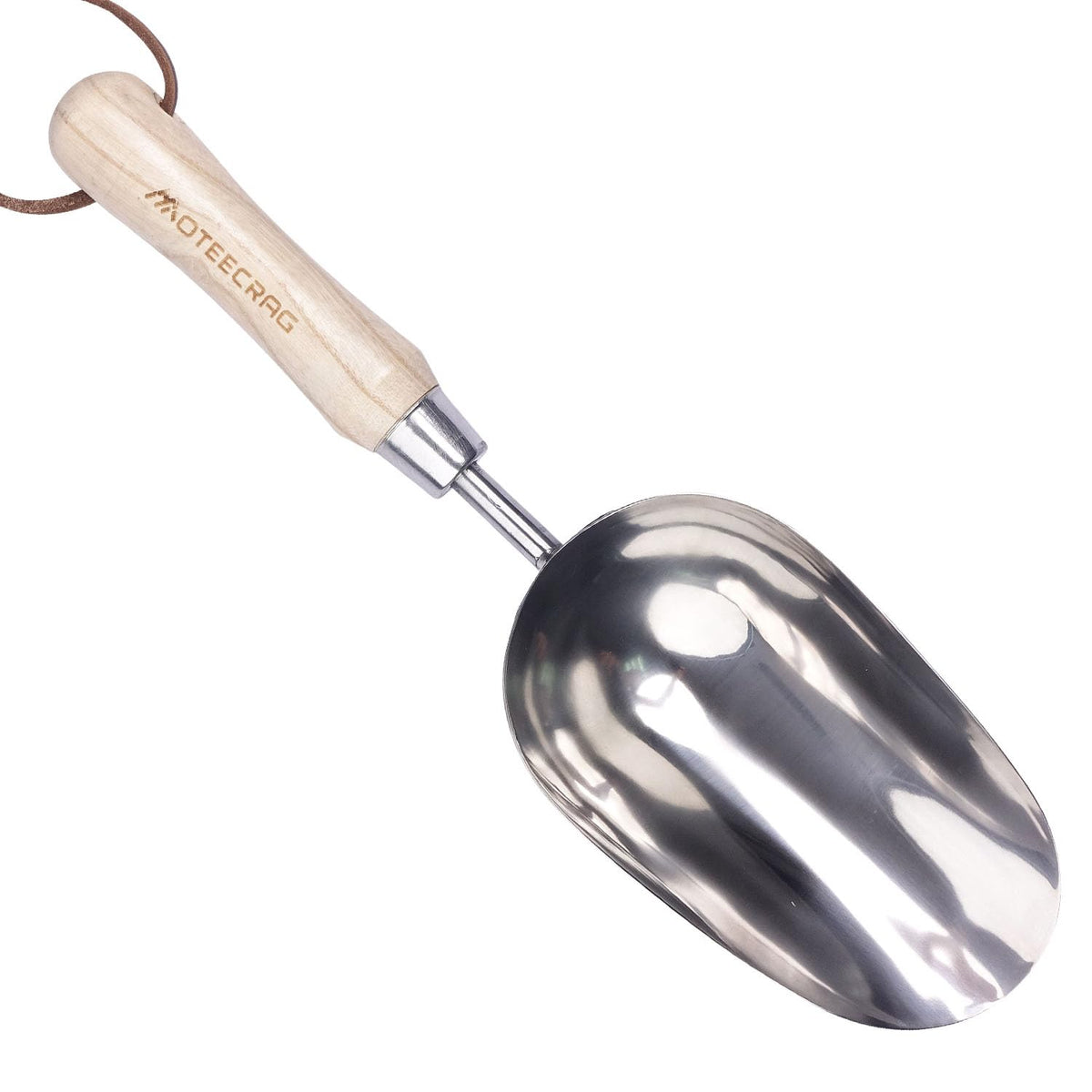 Heavy Duty Garden Trowel Stainless Steel Hand Shovel with Comfortable Grip Wood Handle for Digging, Weeding and Transplanting