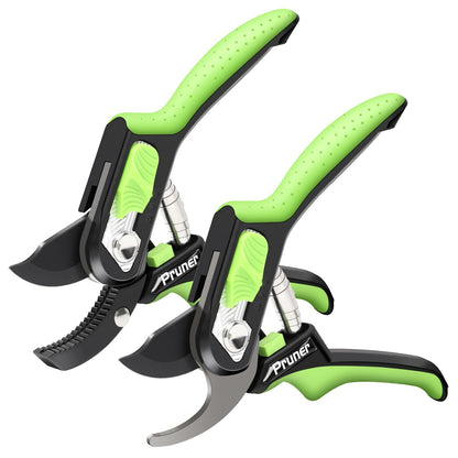 AIRAJ 8" Bypass Garden Shears,1.57”Cut Garden Scissors Pruning Shears Tools