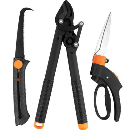 2Pcs Garden Shears Set, High Carbon Steel Pruning Loppers