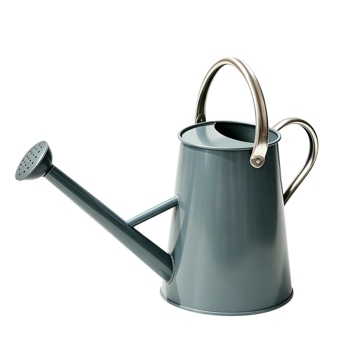 1.5 Gallon Metal Watering Can for Outdoor Plants, Large Watering Can, Black