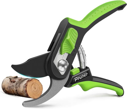 AIRAJ 8" Bypass Garden Shears,1.57”Cut Garden Scissors Pruning Shears Tools