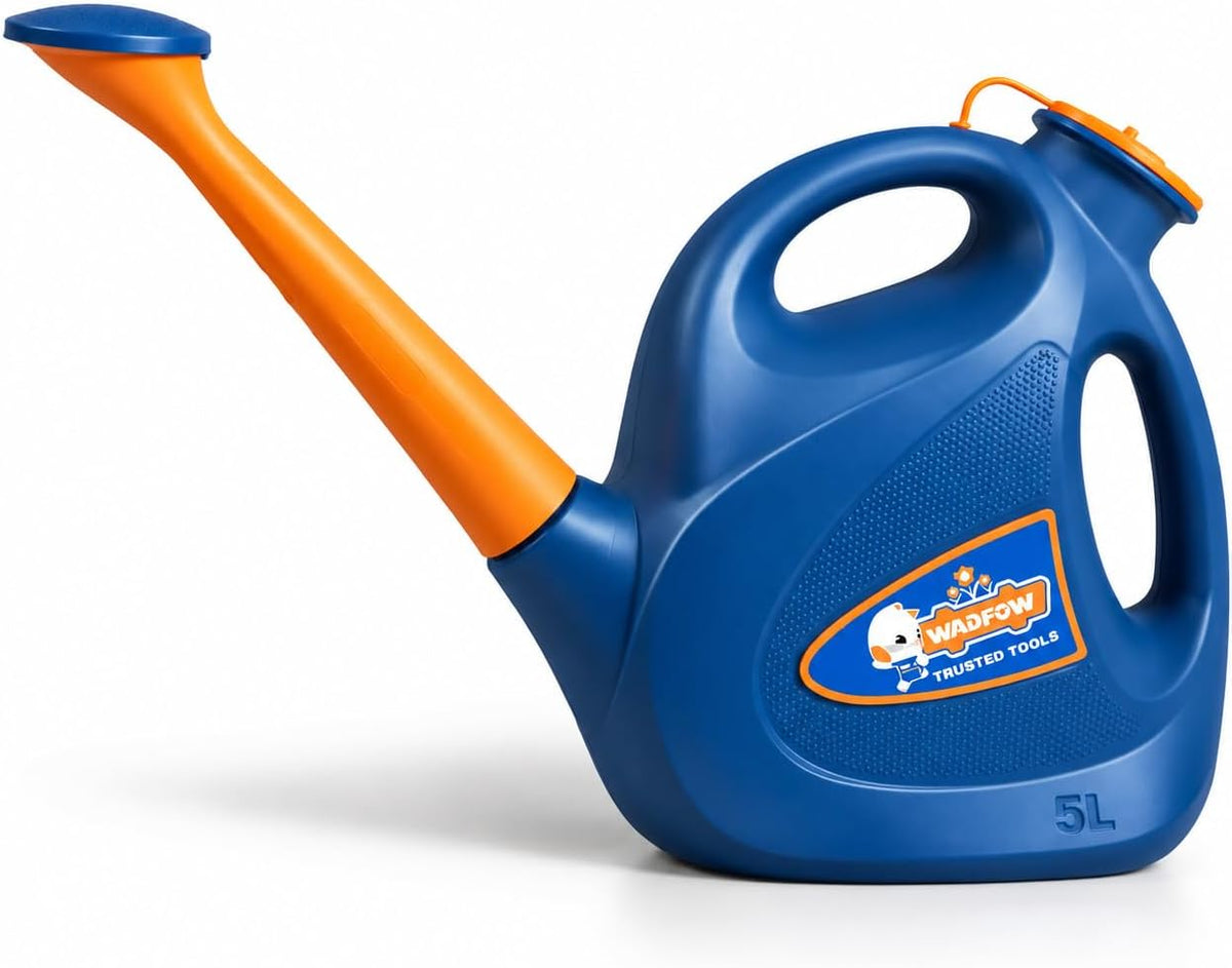WADFOW 1.32 Gallon Watering Can for Indoor & Outdoor, Watering Cans with Detachable Nozzle, Long Spout Watering Can for Indoor Plants Garden Flowers, 5L/170OZ