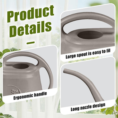 Plastic Watering Can -Coffee Color - 1 Gallon