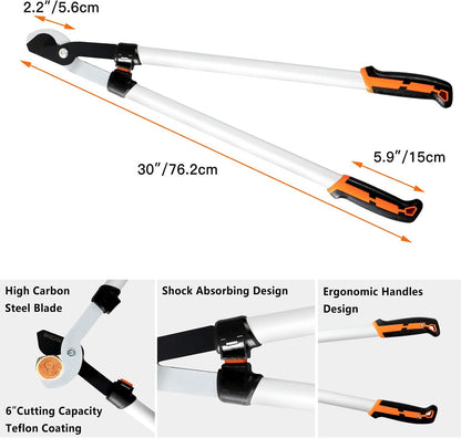 GARCARE Hedge Clippers Pruning Shears 4 in 1 Set Garden Pruning Tool Set