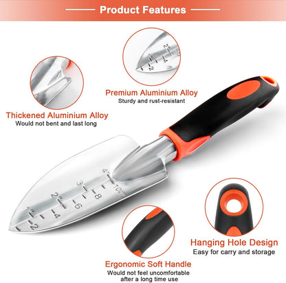 Garden Shovel Trowel Garden Tool Set, 2 Pack Wide Garden Trowel Hand Shovel