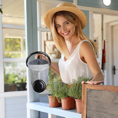 Metal Watering Can with Removable Spout, Galvanized Steel Plants Water Can for Women, Men and Kids' Outdoor or Indoor Gardening - Nice Flower Watering Pot Gift & Decoration (Zinc, 0.6 Gallon)