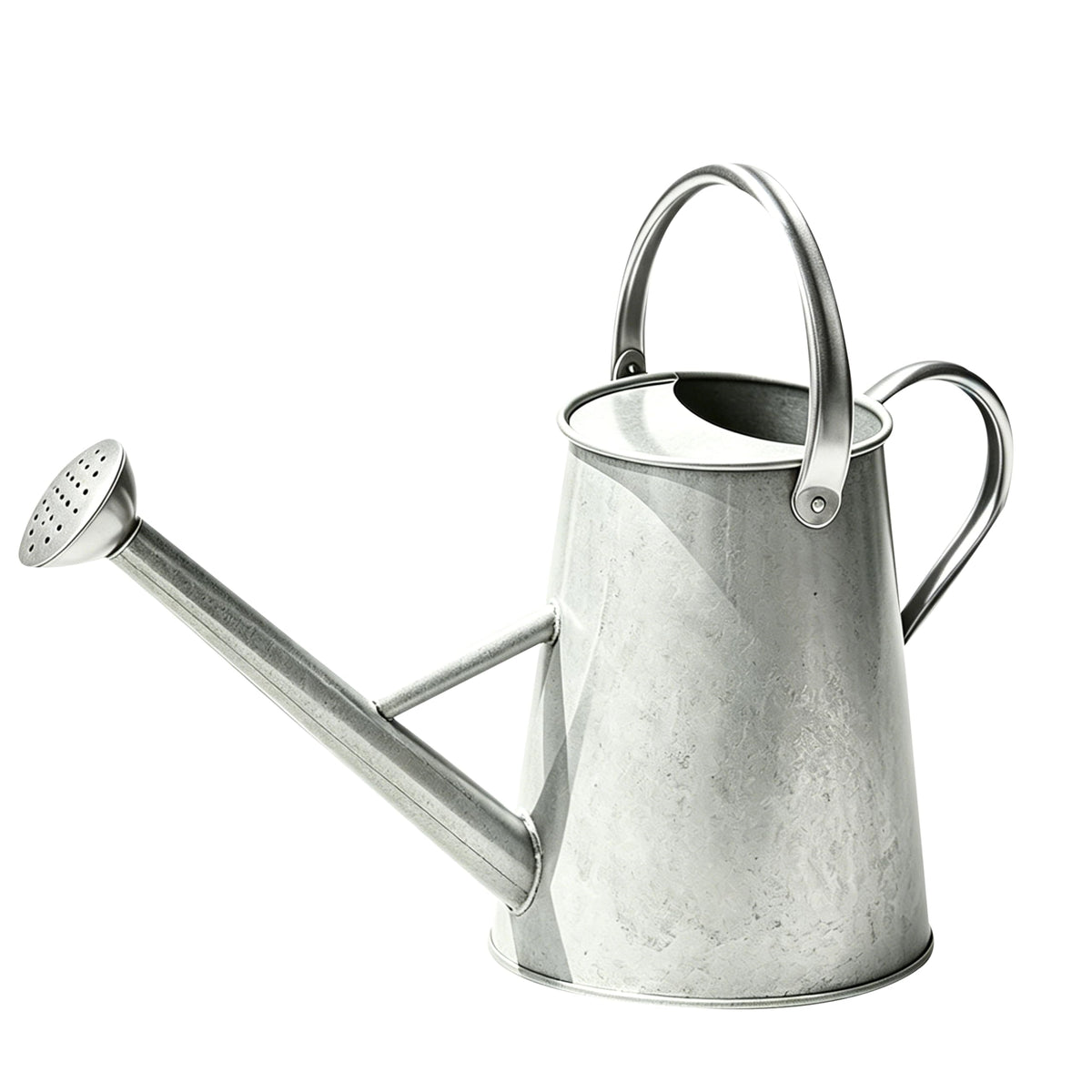 1.5 Gallon Metal Watering Can for Outdoor Plants, Large Watering Can, Black