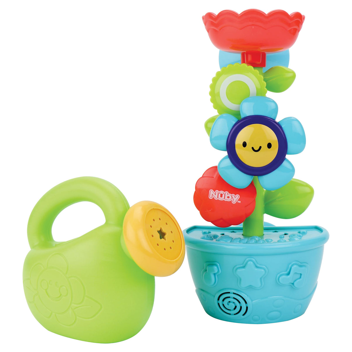 Nuby Watering Can Bath Toy for Babies, Interactive Toddler Bath Toy, 18M+