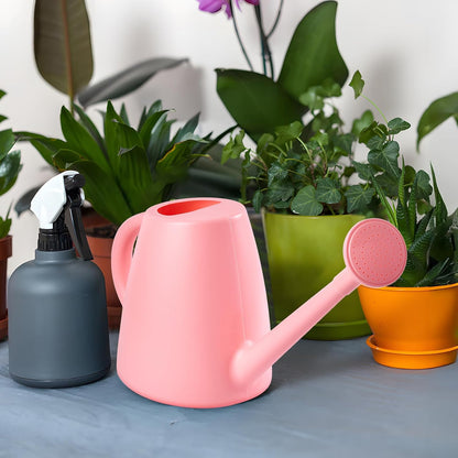 ZXJ Plant Watering Cans for Indoor and Outdoor Home Garden Plants - with Long Spout - Pink - 1/2 Gallon