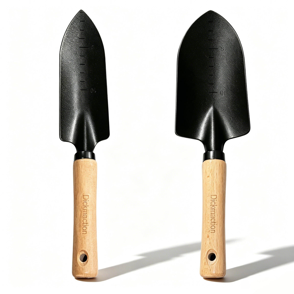 2 Pack Stainless Steel Garden Trowel Set with Marks for Digging Planting