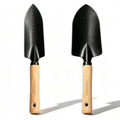 2 Pack Stainless Steel Garden Trowel Set with Marks for Digging Planting