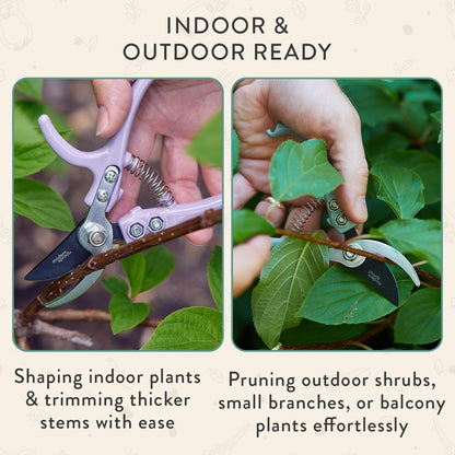 Modern Sprout Bypass Hand Pruners - Scissors - Gardening Tools - Ocean