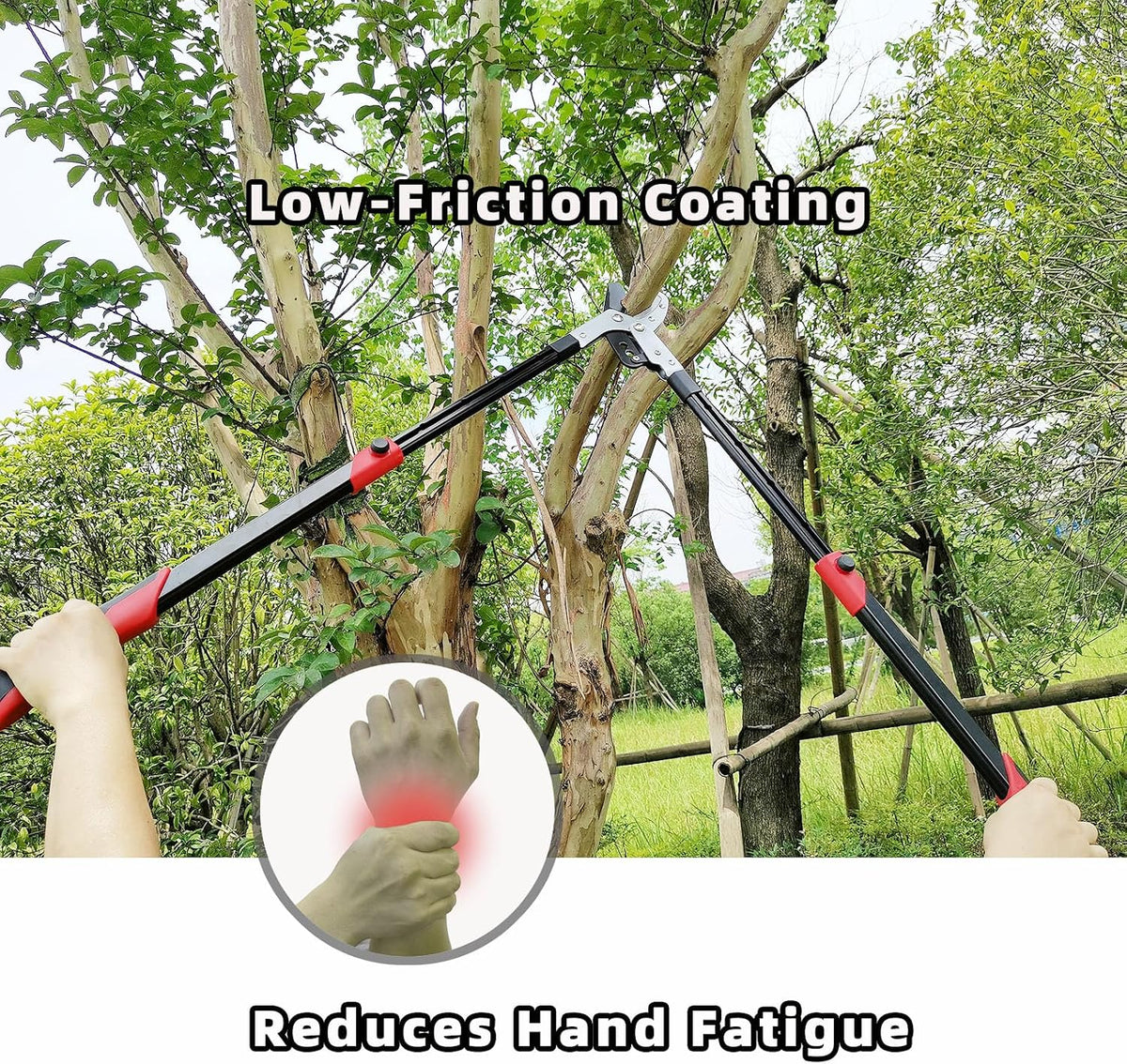 YRTSH Loppers Branch Cutter Heavy Duty Tree Trimmer with Compound Action